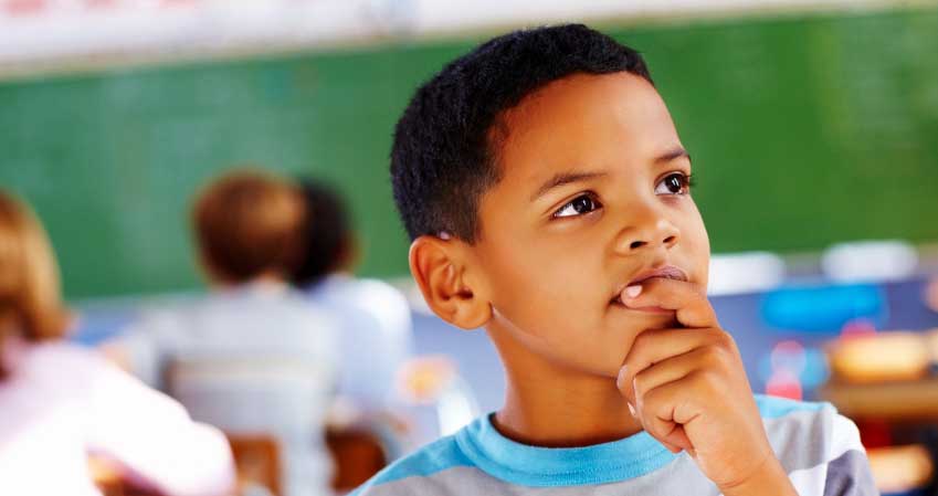 Boy thinking