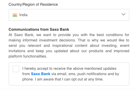 Saxo Bank Sign Up
